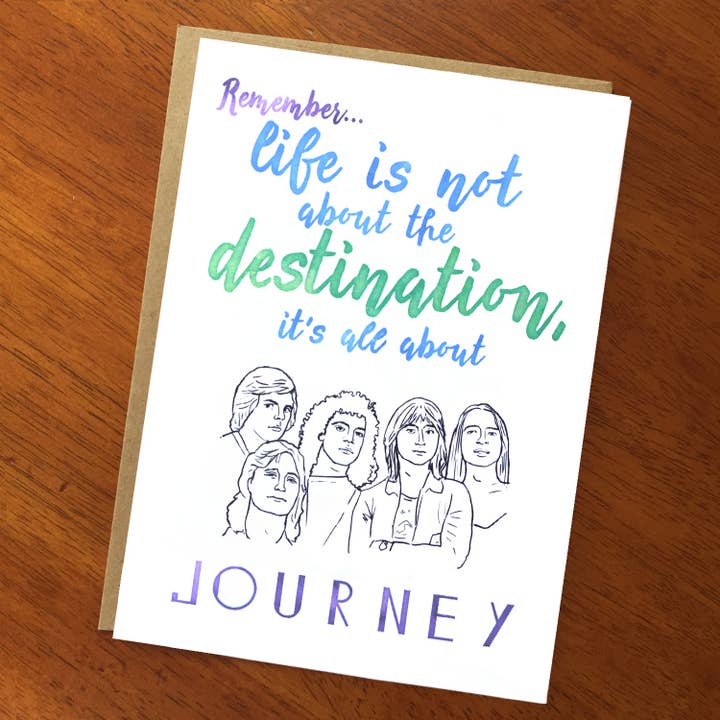 A Zillion Dollars – wholesale Examenskort – Livet handlar om resan; Rolig varje dag; Graduation Card2