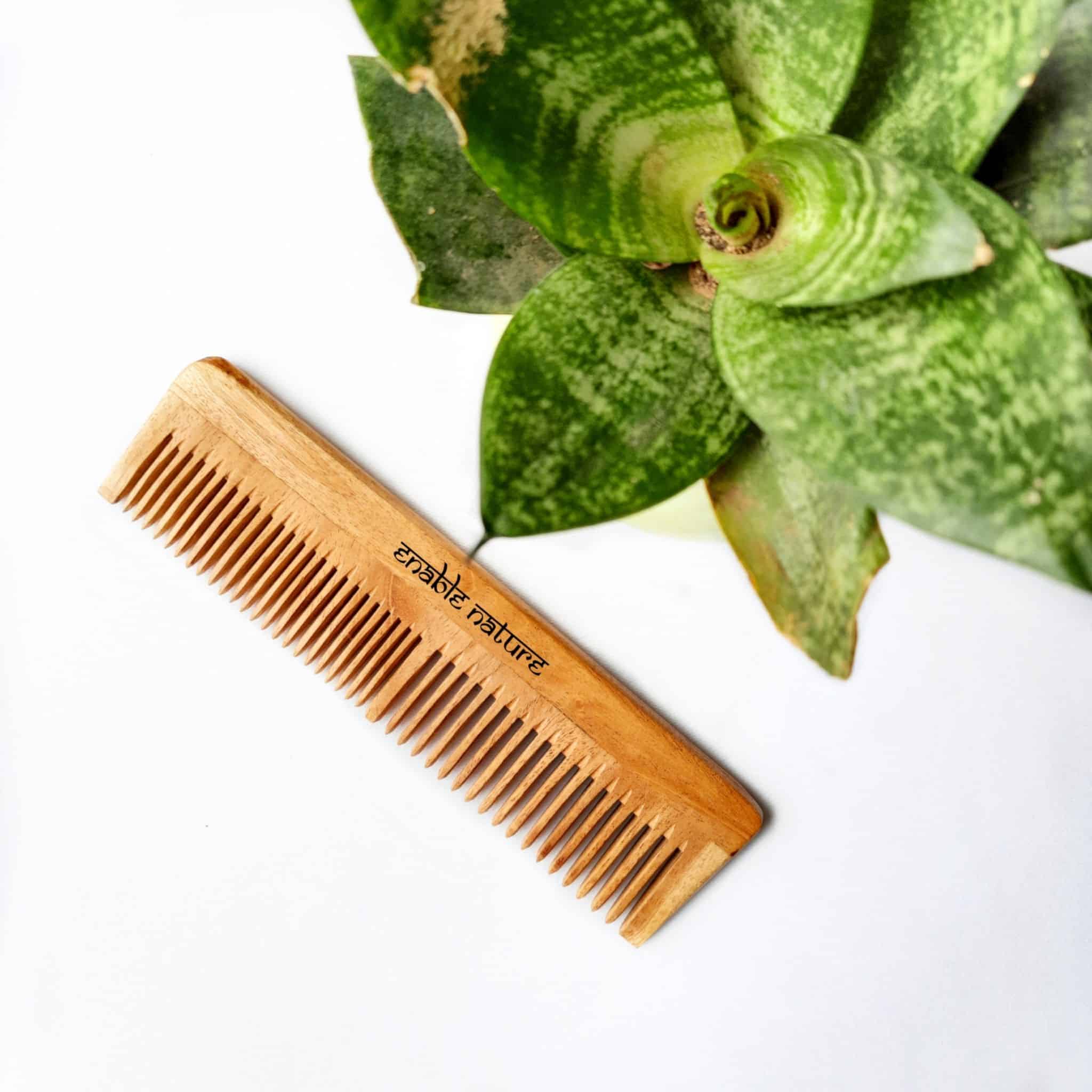 Enable Nature - Wholesale Hair Brush/Comb - Pure Neem Wooden Hair Comb1