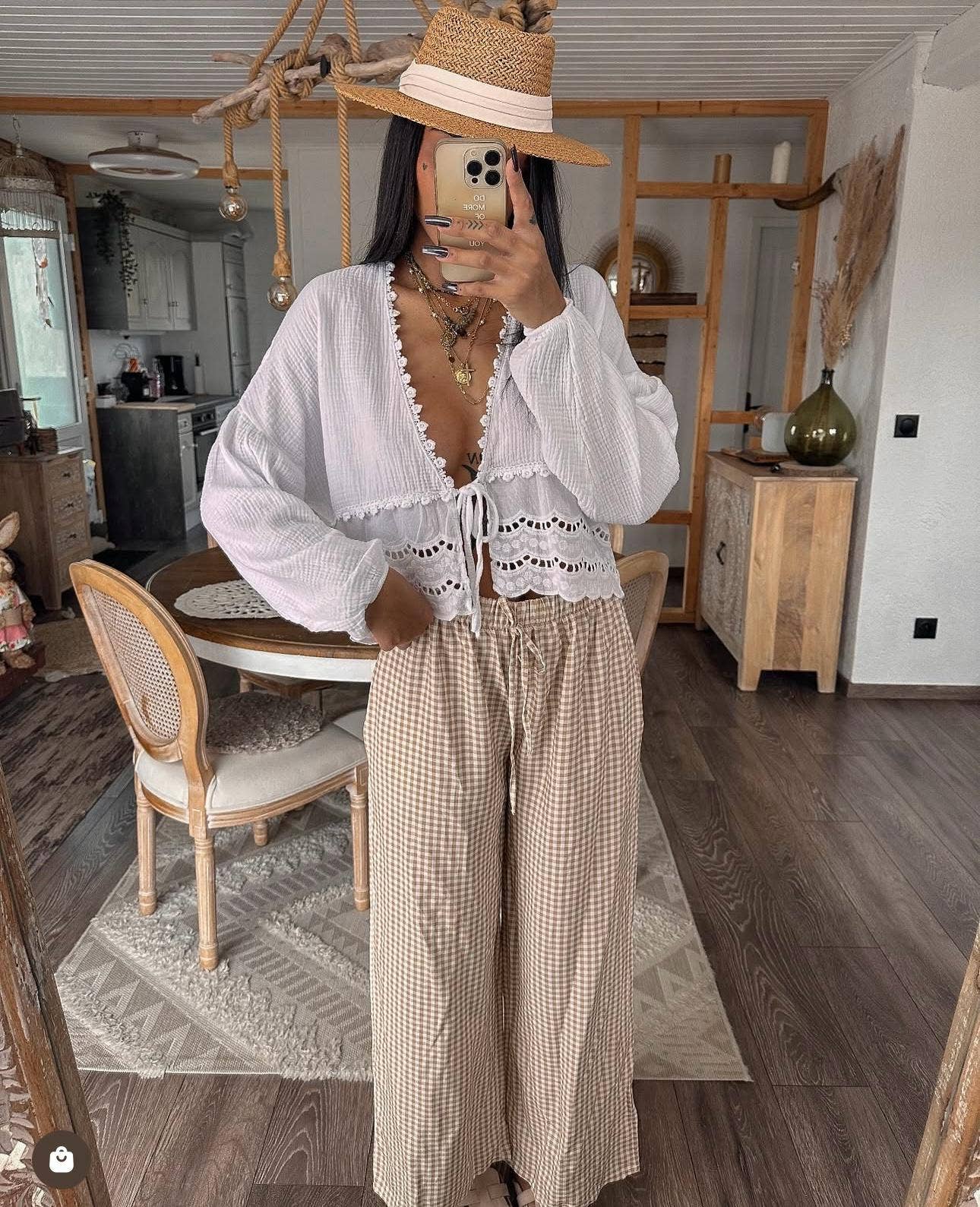 LORIANE - Wholesale Blouse - Women's - 22434 Plain blouse14