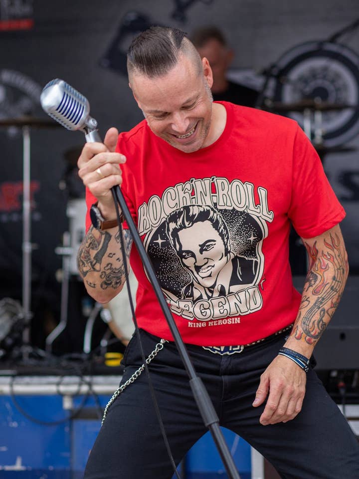 KING KEROSIN - Wholesale Screen Printed T-Shirt - Unisex - Rock 'n' Roll Legend Tee4