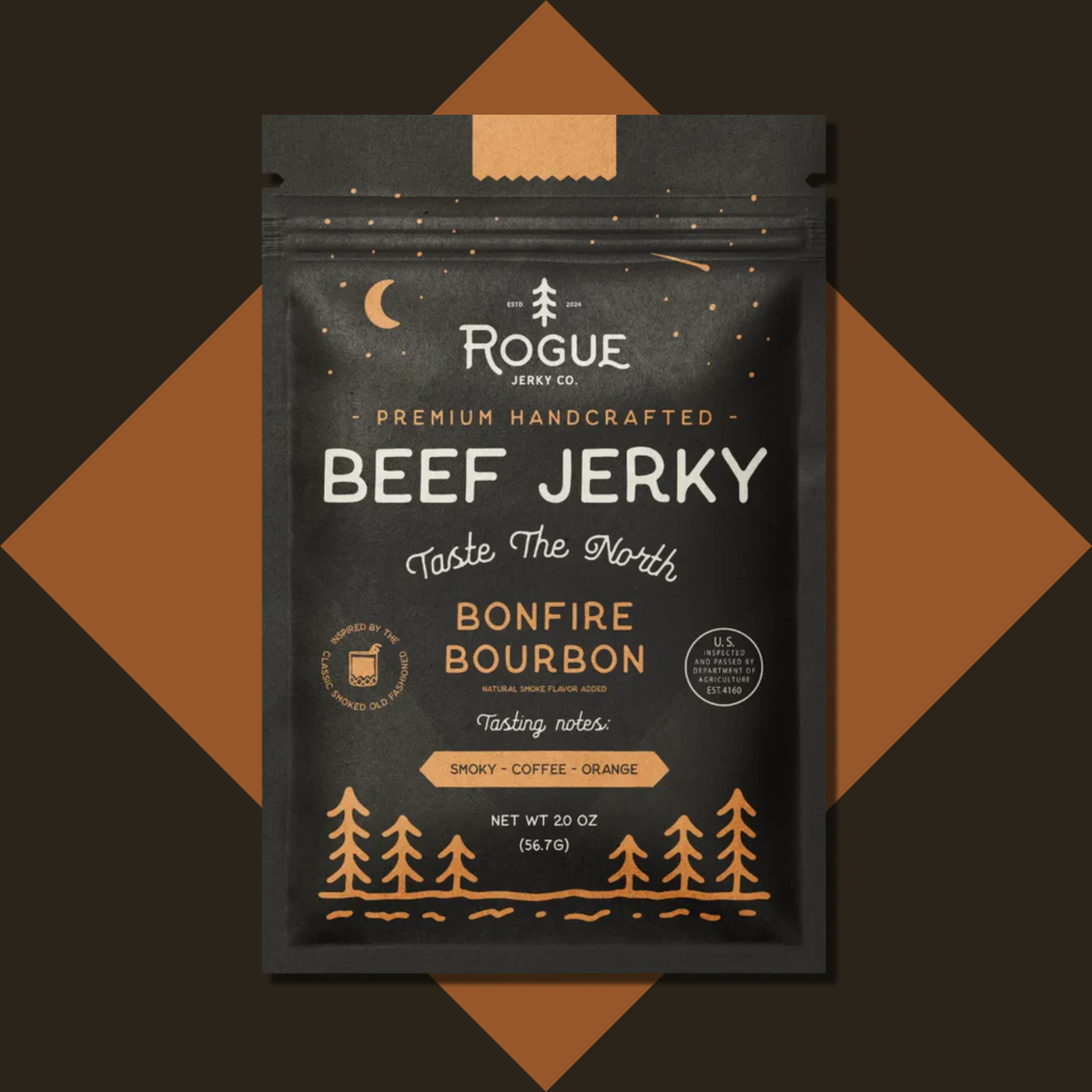 Rogue Jerky Co. - Wholesale Jerky - Bonfire Bourbon Beef Jerky2