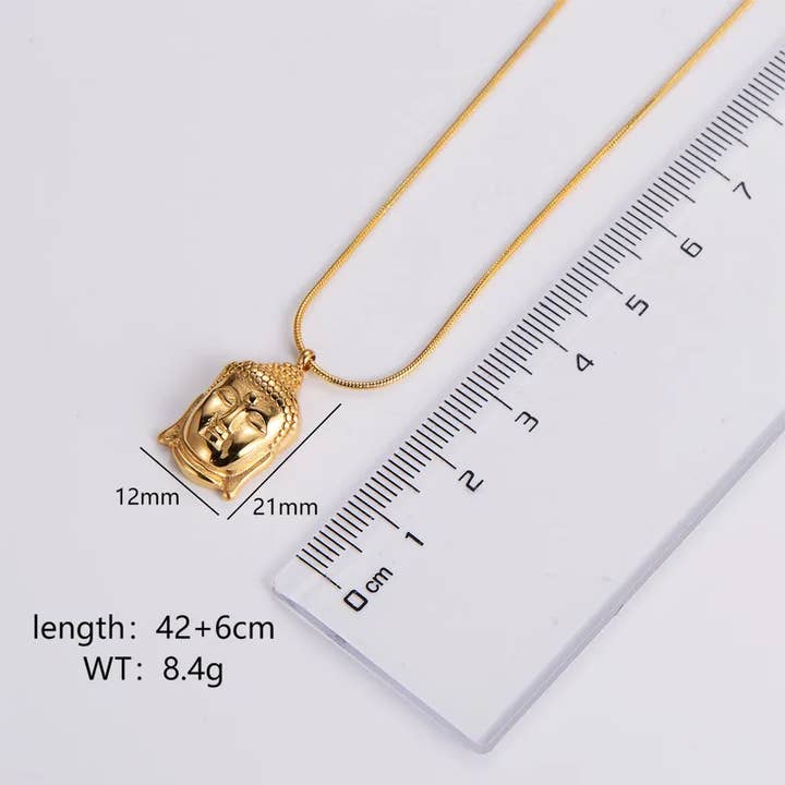 Sweet Cherry Sky - Wholesale Pendant/Charm Necklace - Buddha Pendant Gold Necklace
