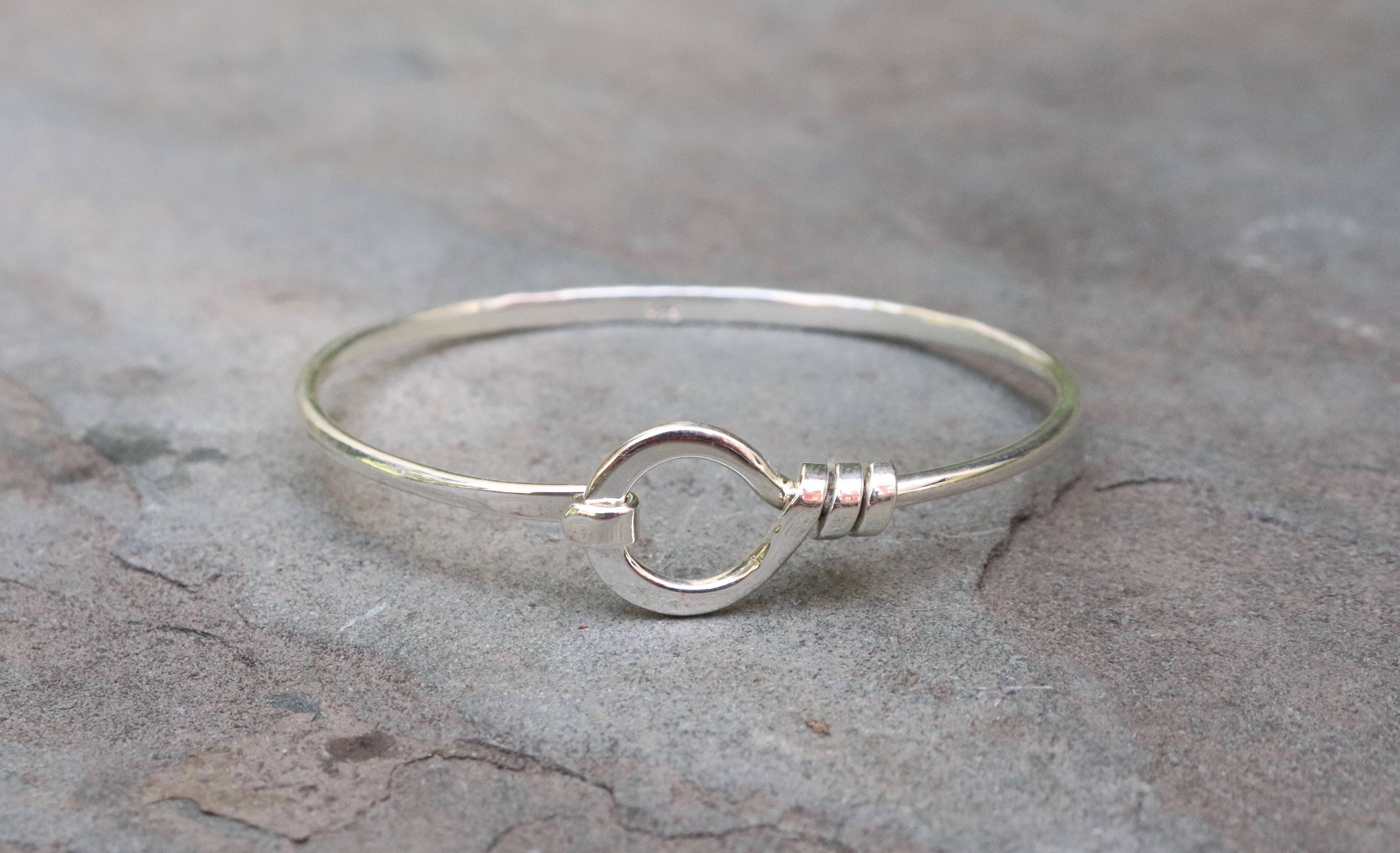 Krystyna's Silver - Wholesale Bangle Bracelet - Sterling Silver Twisted Loop Bracelet