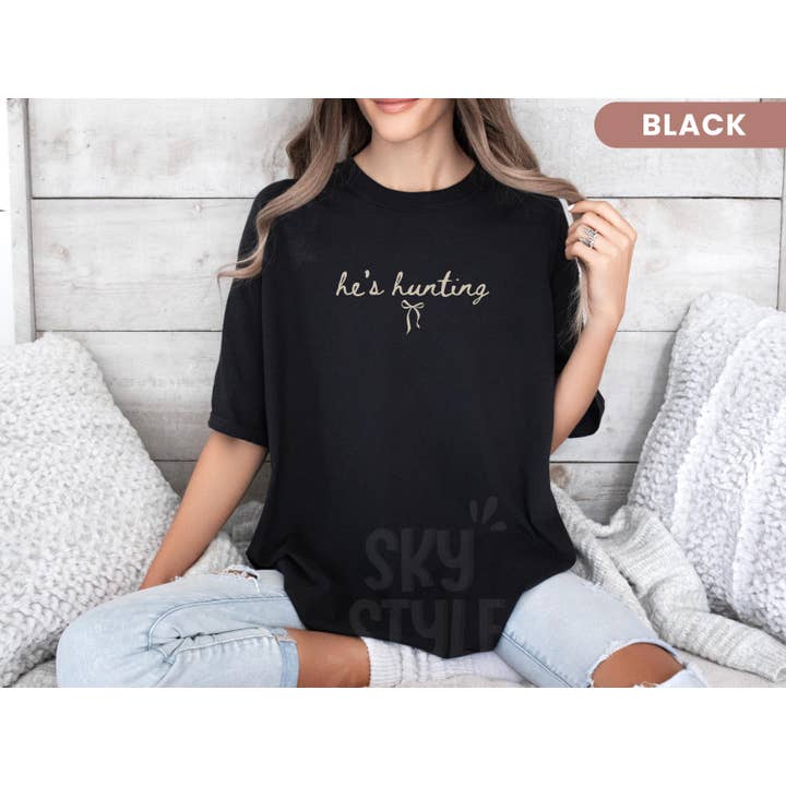 NVC Ecommerce LLC - Wholesale T-Shirt (Graphic) - Women's - He's Hunting Shirt, Wife Hunting Wife Sweatshirt4