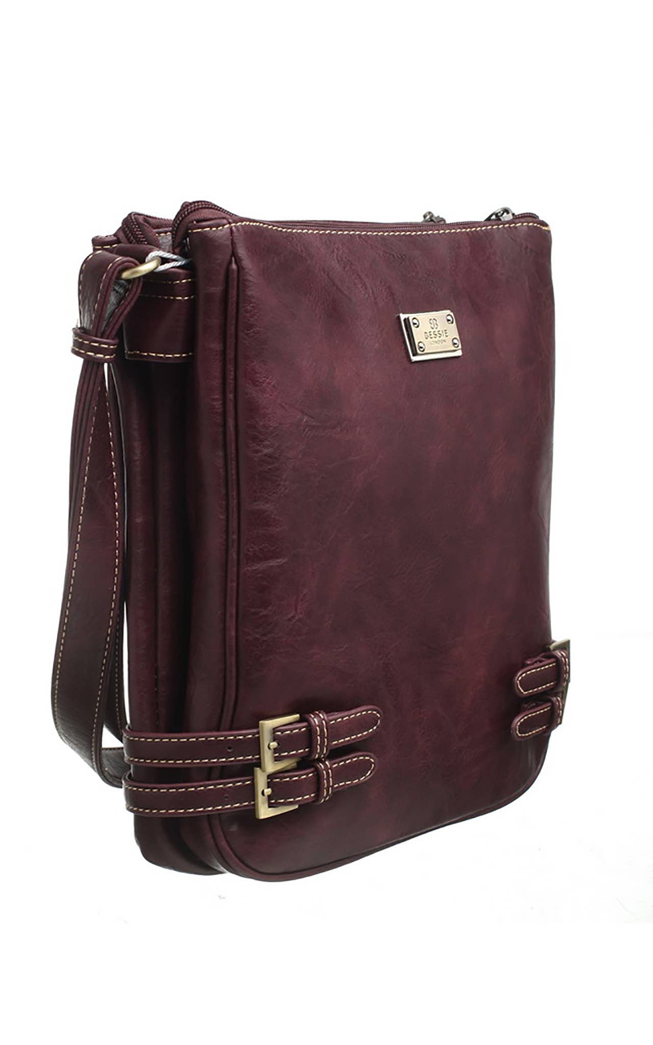 Bessie London - Wholesale Crossbodytas - Dames - Klassieke schoudertas met gesp en ritssluiting5