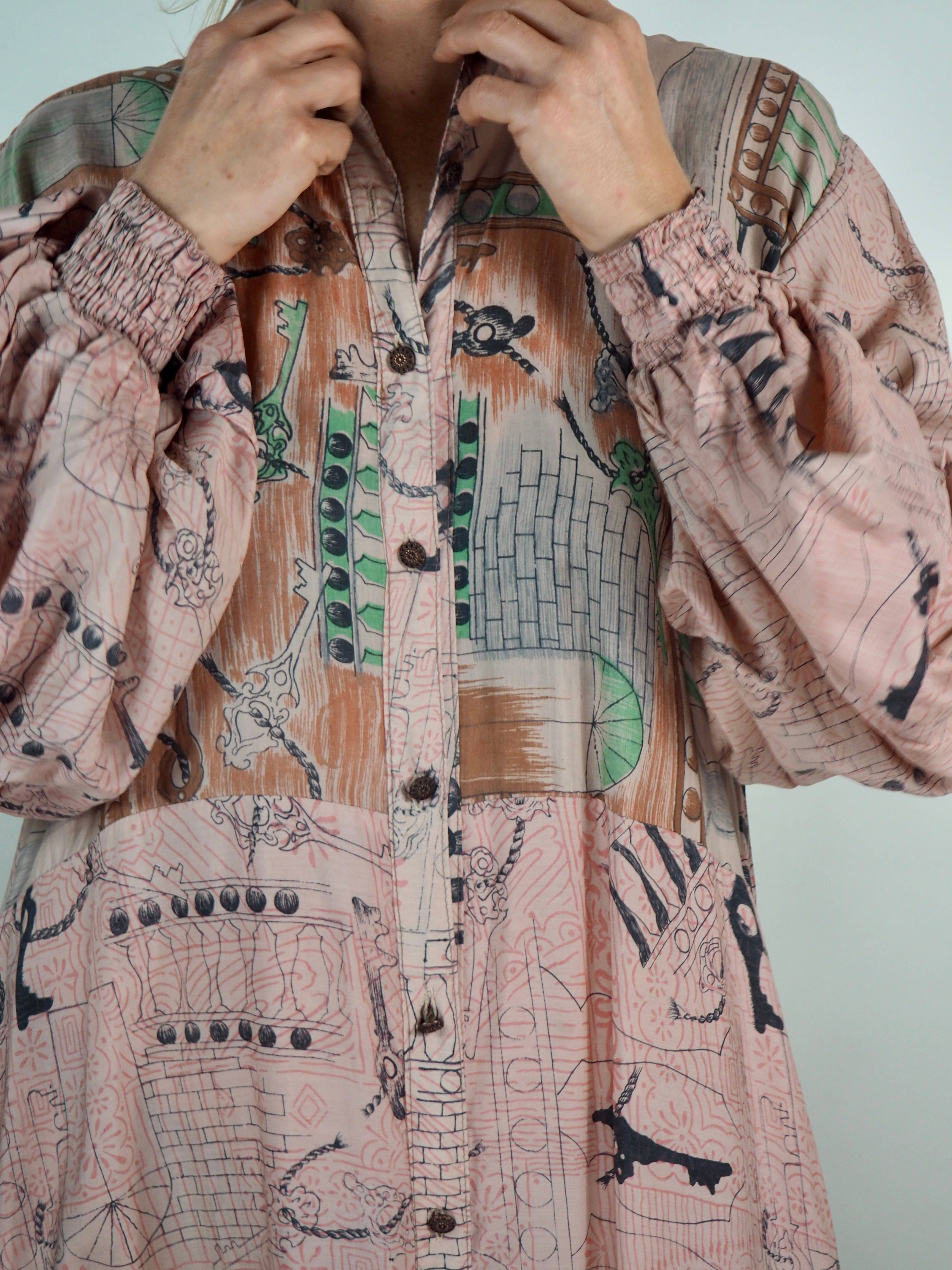 Vagabond Ibiza - Wholesale Dress - Women's - The Lenya Dress– Up-cycled Vintage Sari Dress 47