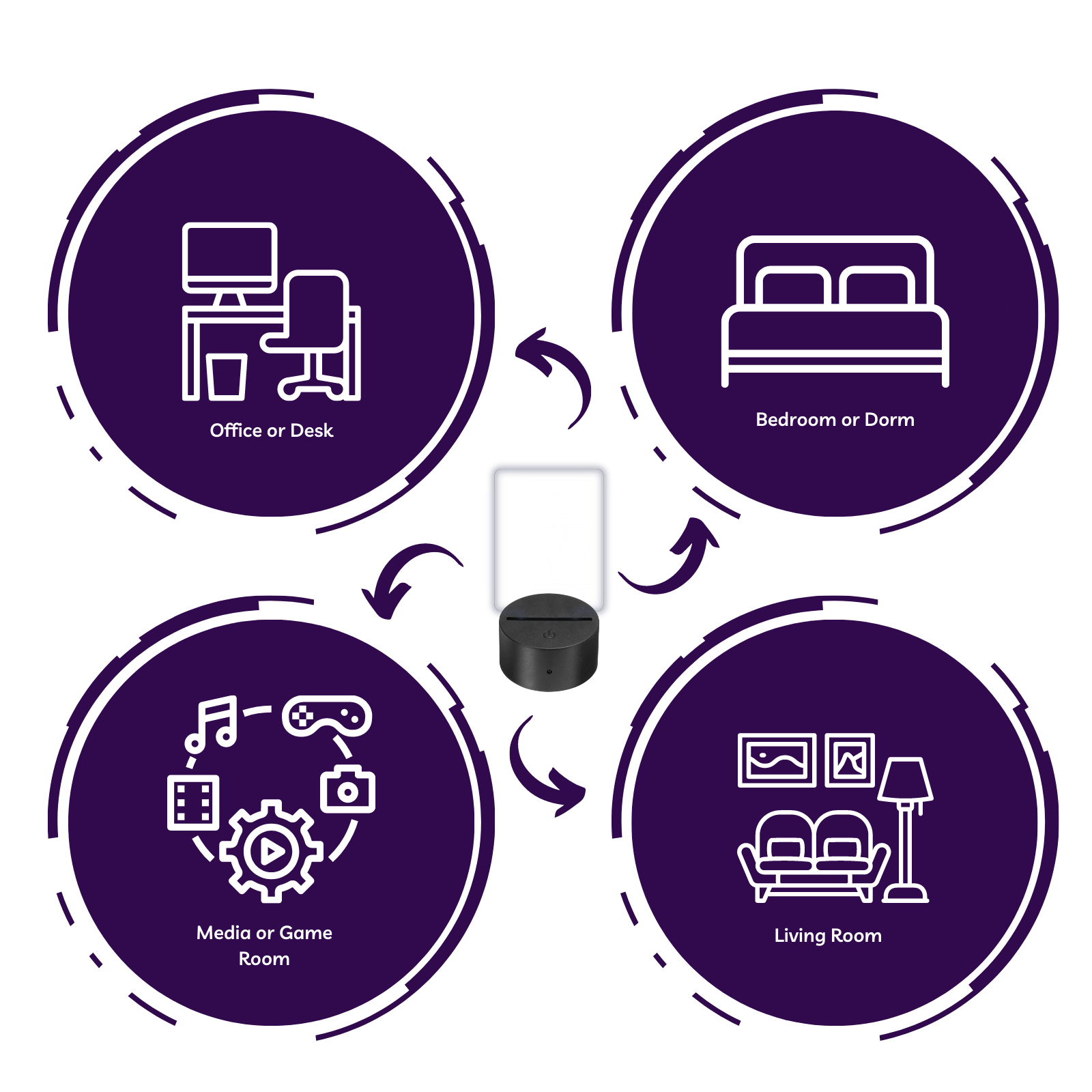 The 308 Collective - Wholesale Accent/Desk Lamp - Dolphin LED Lamp | Marine Life Swimming Dolphins Light12