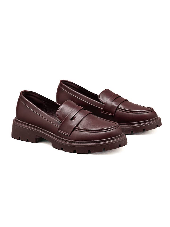 C'M PARIS - Wholesale Loafers - Women's - Classic Chunky Loafer with Lug Sole 77-64713