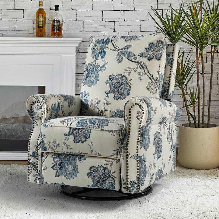 Karat Home - Wholesale Chair - Kaspar Manual Swivel Glider Recliner2