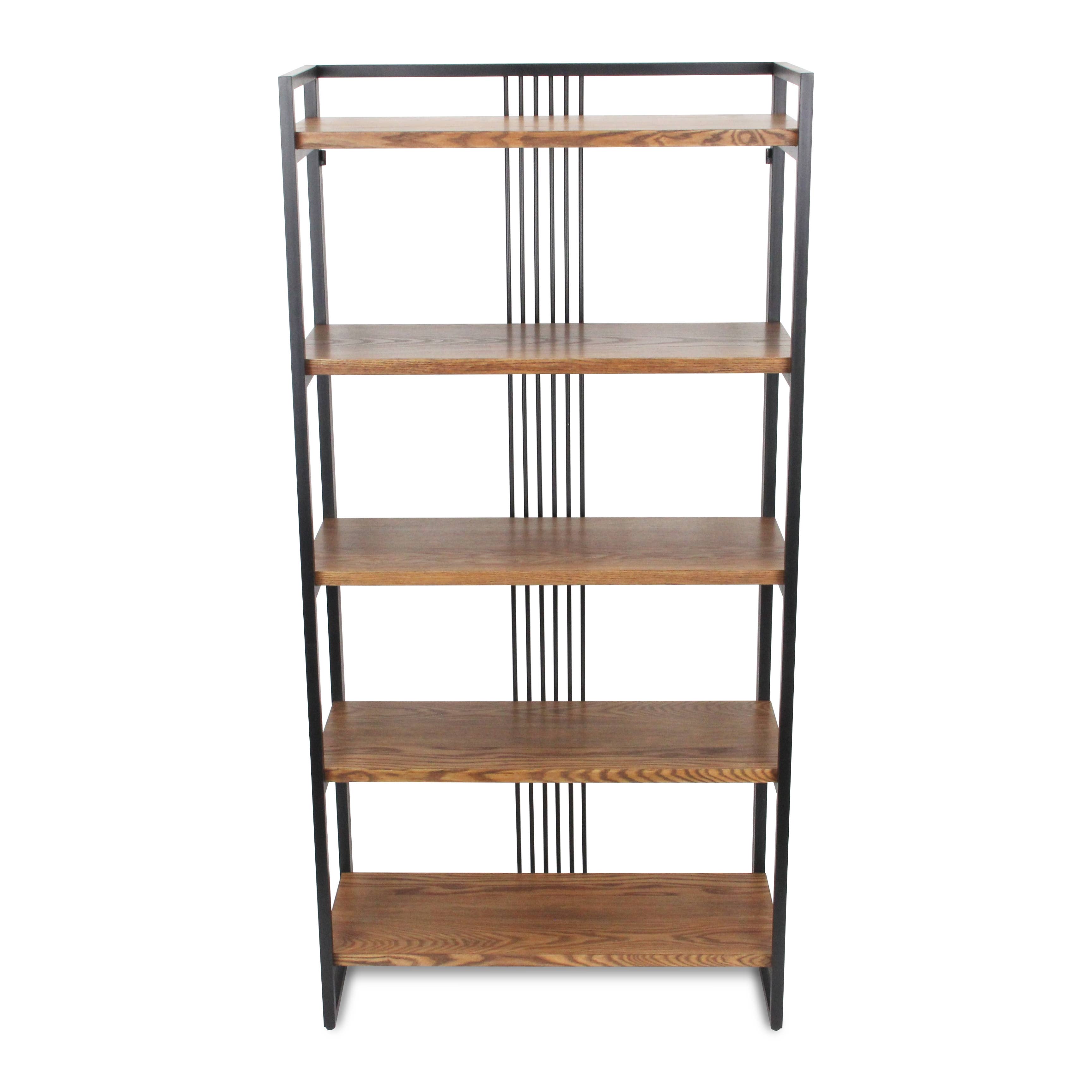 Cheungs Home Decor - Wholesale Free Standing Shelf - Lauxel Metal Framed Wood Shelf3
