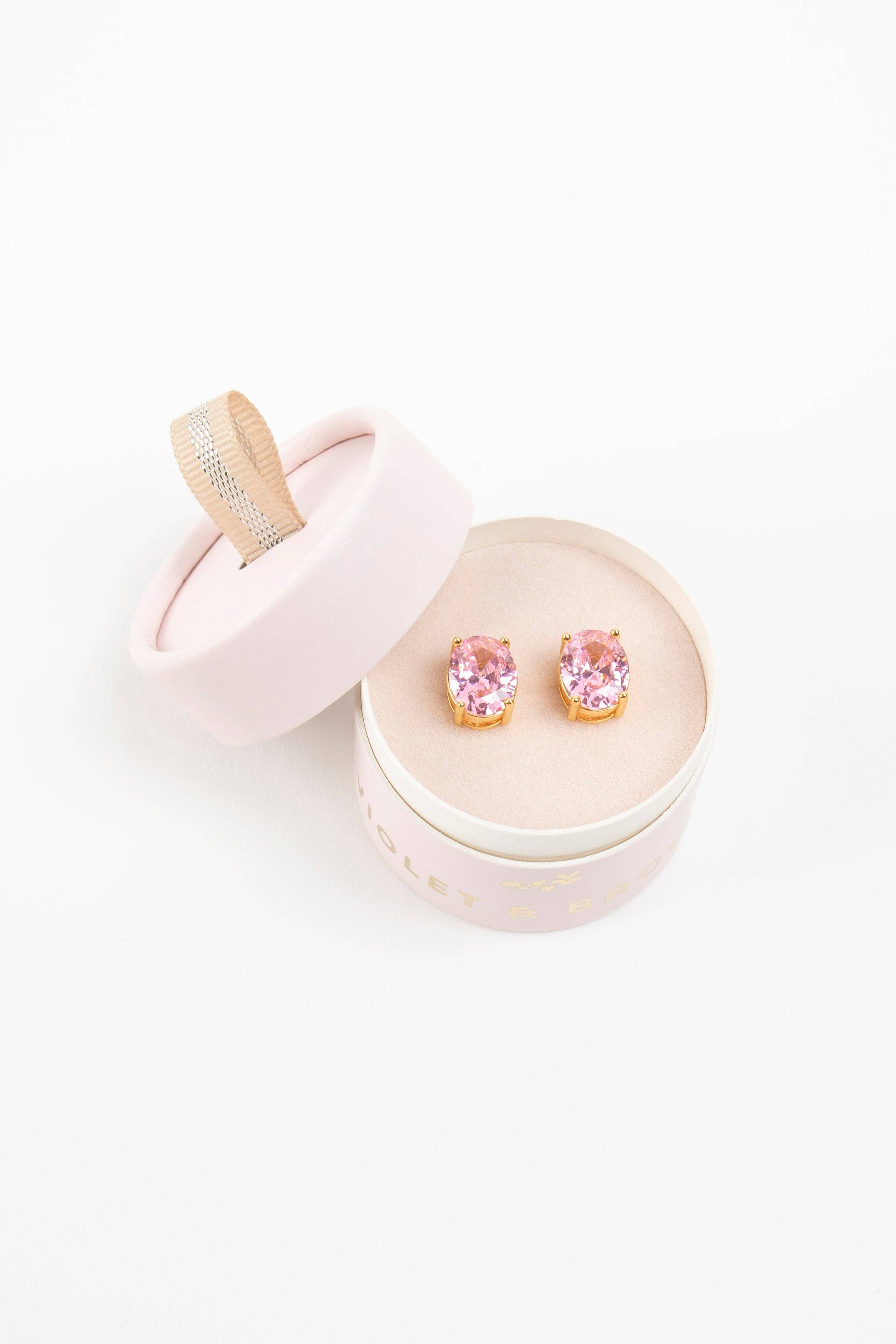 Violet & Brooks - Vente Clous d'oreille - Boucles d'oreilles à tige en cristal étincelant Mia6