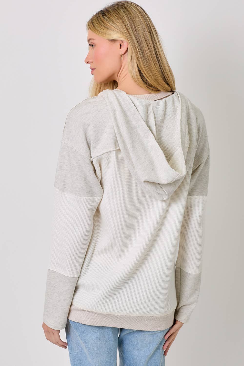 Mystree - Wholesale Cardigan - Women's - 60553 Color Block Hoodie Cardigan18