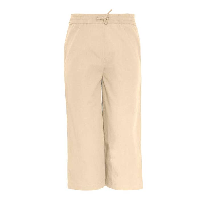 Beige Cotton Pants for wholesale by Infantium Victoria