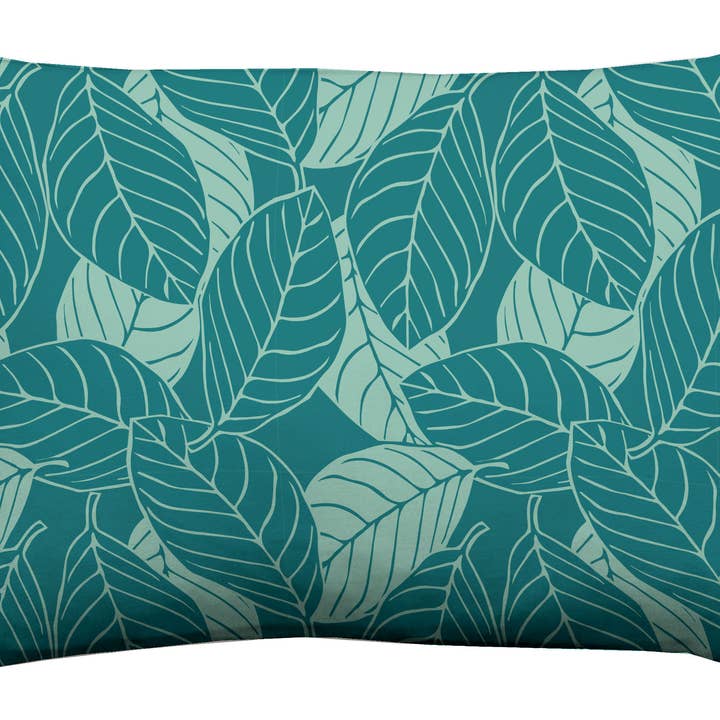 Panama Palm Outdoor Cushion Mustard/Pink for wholesale by Lemon Made