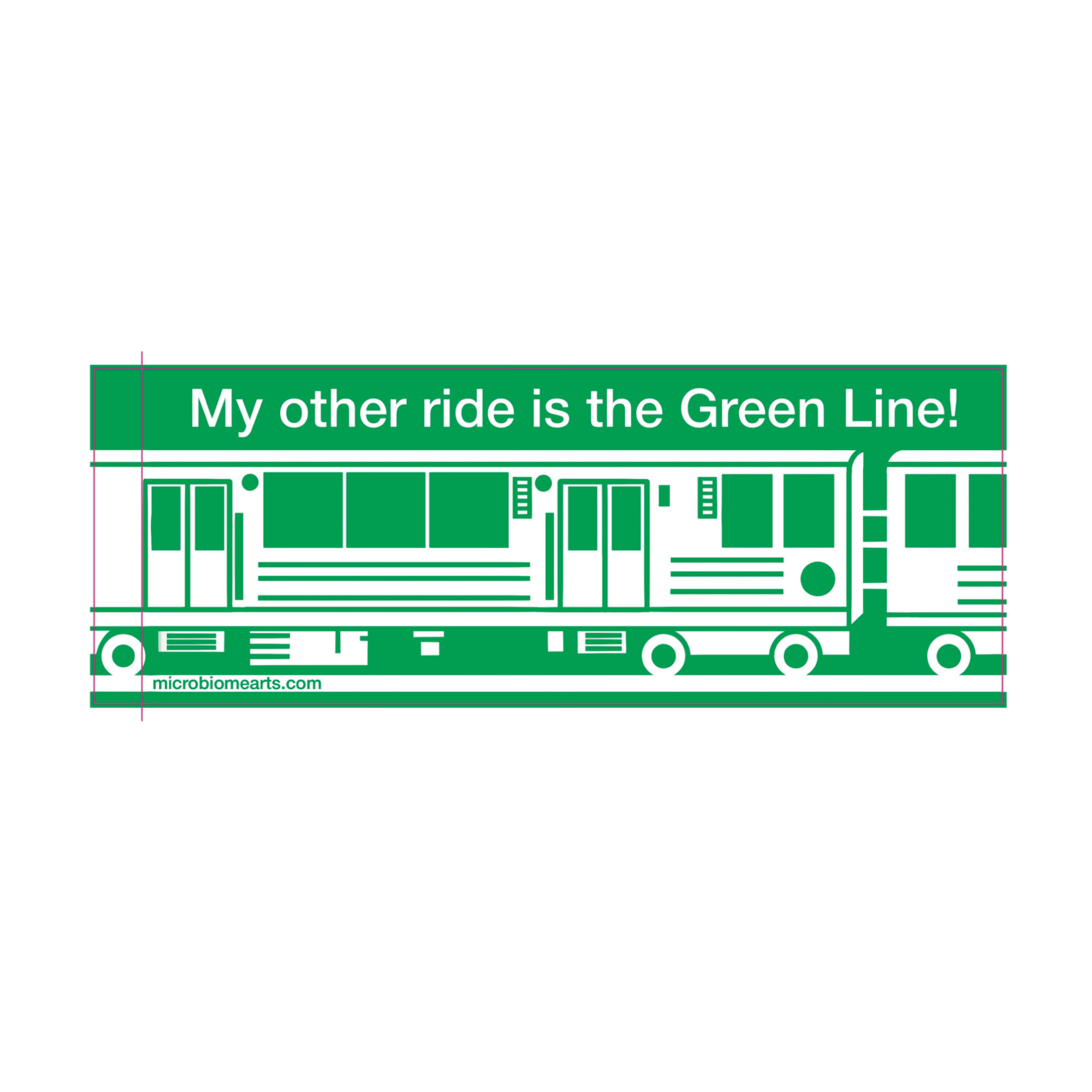 Microbiome Arts - Wholesale Phone & Laptop Stickers - My Other Ride Is The L! Chicago Train Bumper Sticker 8