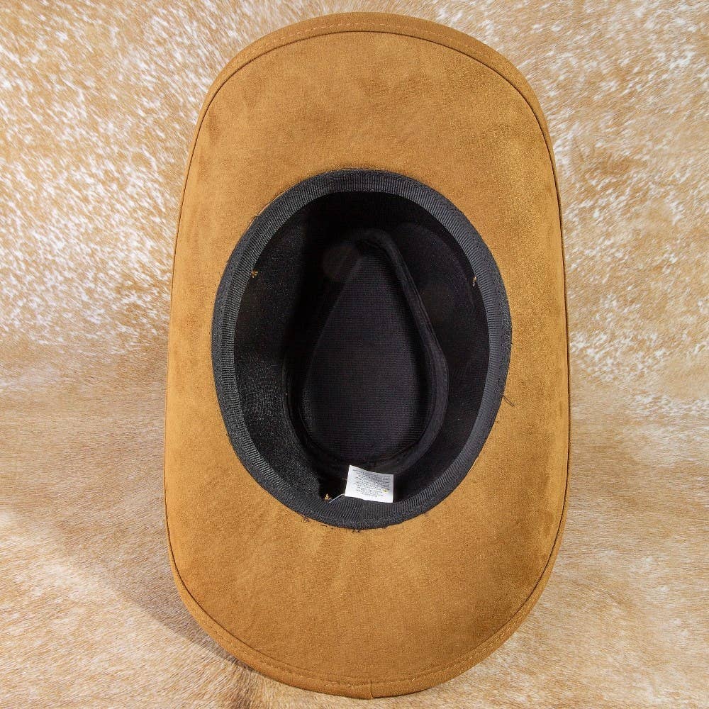 Collections by Fame Accessories - Wholesale Cowboy Hat - Women's - Turquoise Western Concho Chain Cowboy Hat7