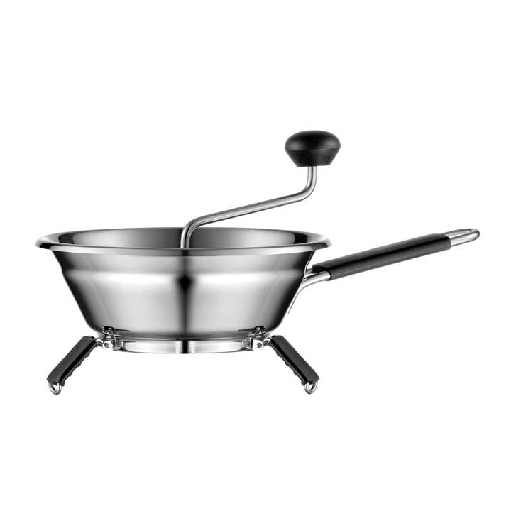 moHa! PASSEVITE grøntsagskværn med 3 riveplader, rustfrit stål, Ø19 cm for engroshandel hos moHa!