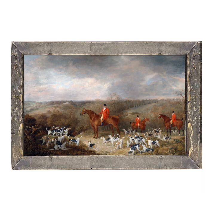 ginger blue - Wholesale Art Print - Vintage Fox Hunt1