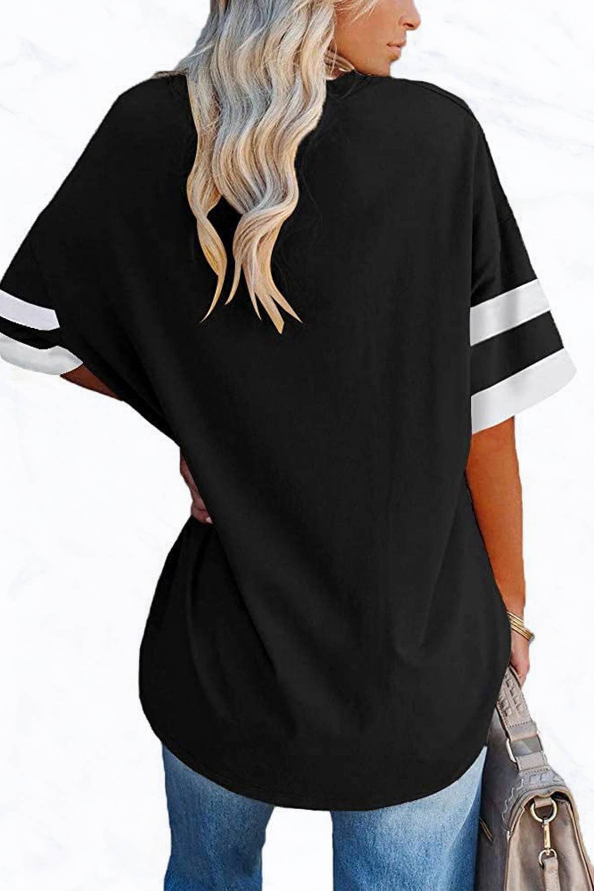 Suzie Q USA - Vente Tunique – femme - Tunique en coton col V à manches mi-longues21