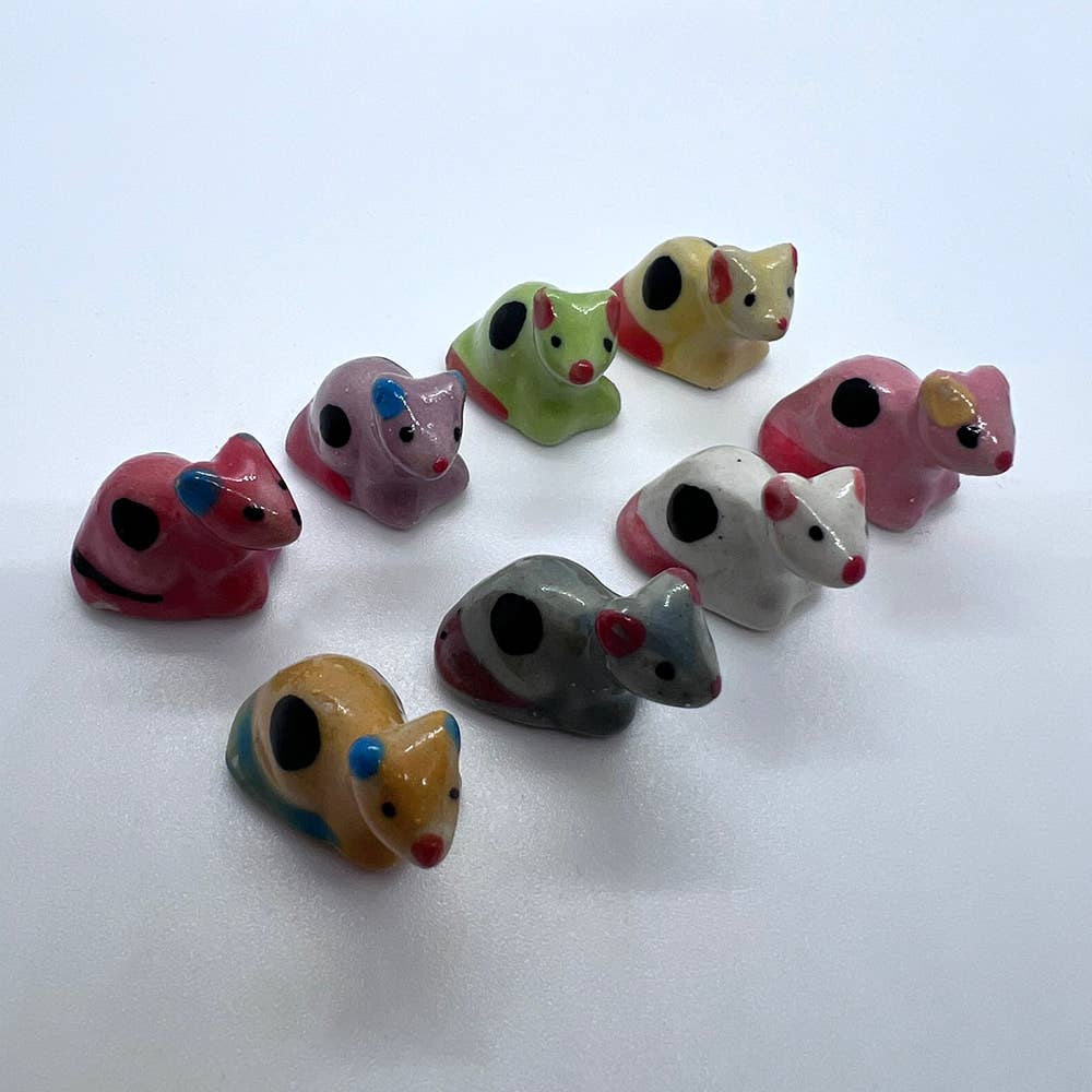 VIE - Wholesale Decorative Figurine - Mini Ceramic Figurine, Assorted Colour, Approx. 2cm185