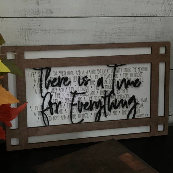 Il y a un temps pour chaque chose. pour la vente par Plums & Roses