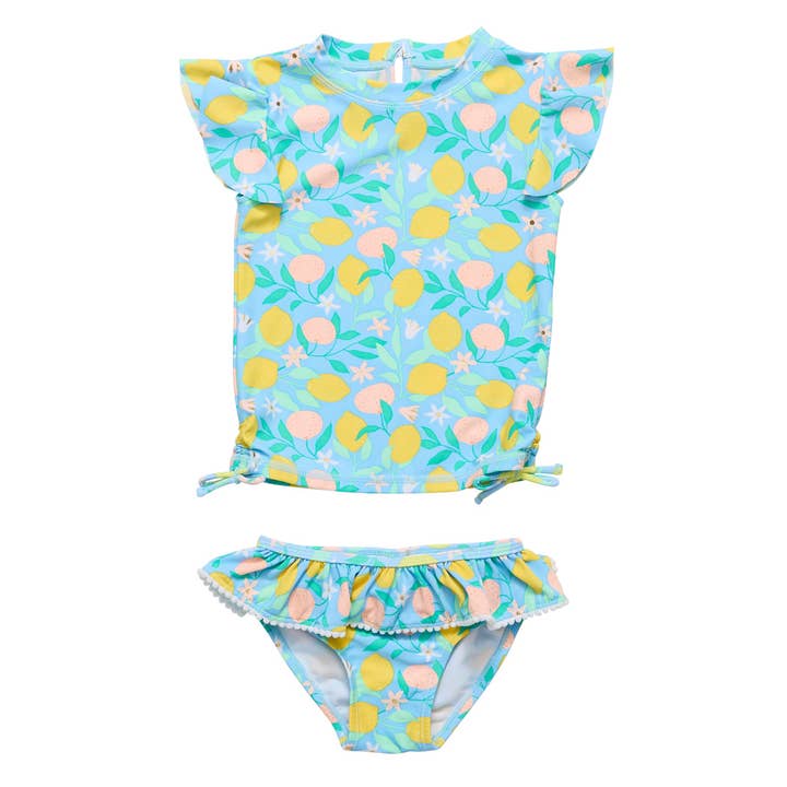 Lemon Drops SS Ruffle Set for wholesale by Snapper Rock Swimwear UPF50+