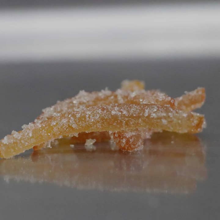 Orangettes confite sucrées - vrac - bio pour la vente par La confiserie d'antan 100%bio