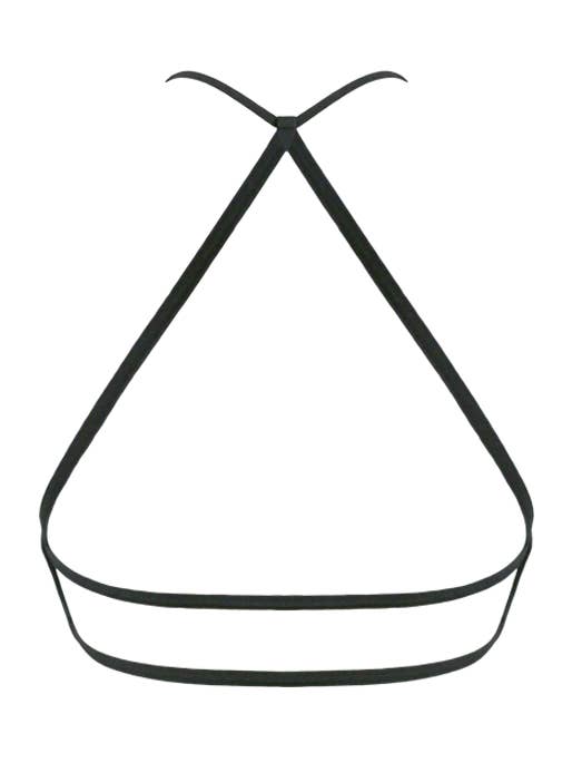 Bralette OCTAVIA en negro para venta al por mayor de ESSENTIALS FOR ZULA