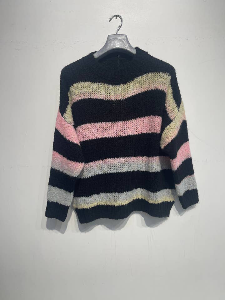NOELINE - Wholesale Knit Sweater - Women's - Mohair and wool sweater 22258