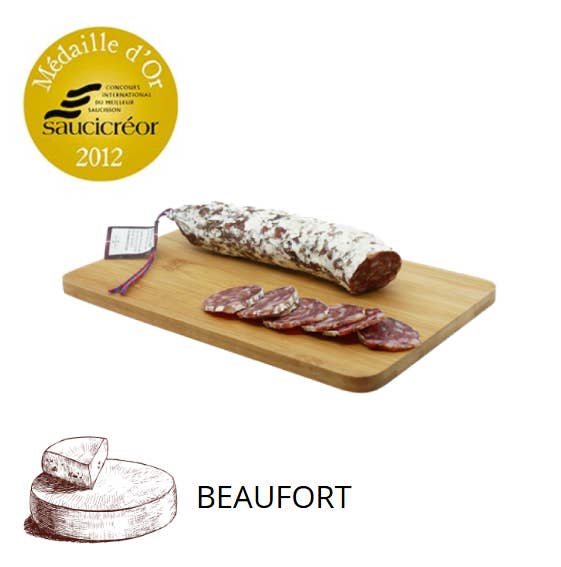 La cerise sur l'apéro - Vendita all'ingrosso Salsicce - Salsiccia d’Auvergne con Beaufort
