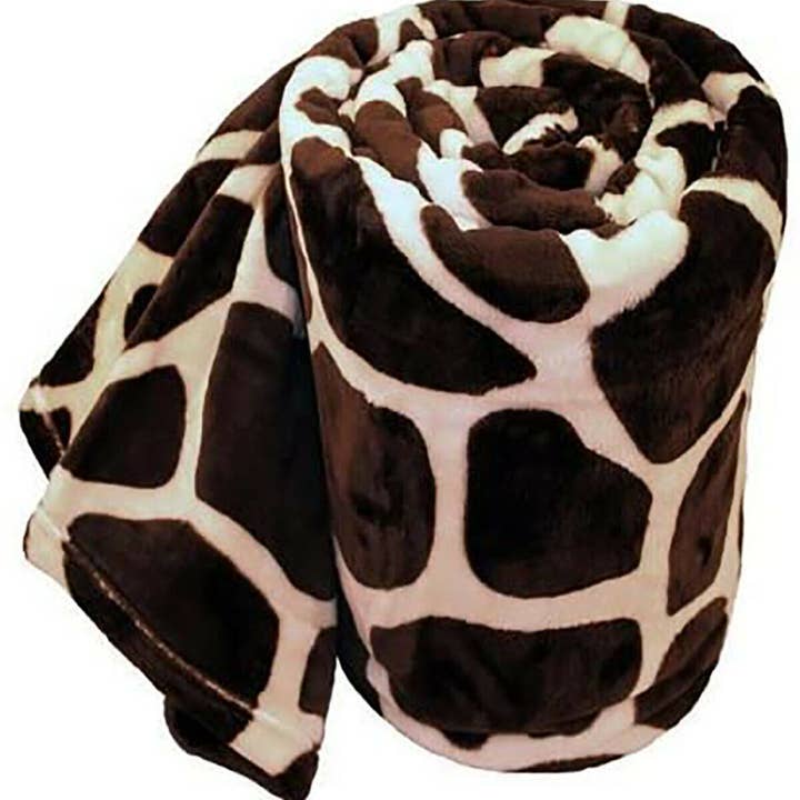 home mart goods - Wholesale Throw Blanket - Giraffe Super Soft Plush Warm Cozy Bed Throw Flannel Blanket3