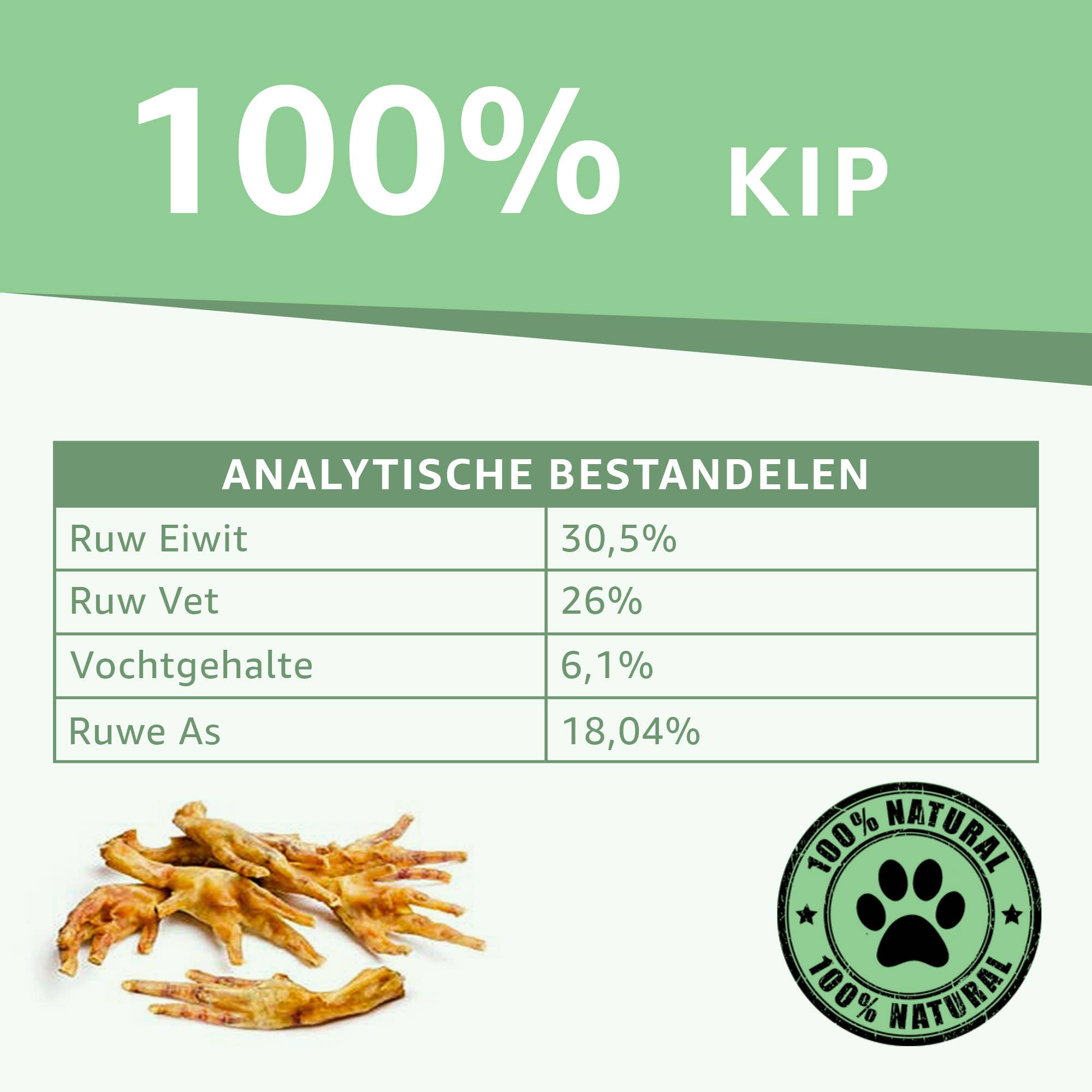 Woef Woef Snacks - Wholesale Pet Treats - Dog - Kippenpoten3