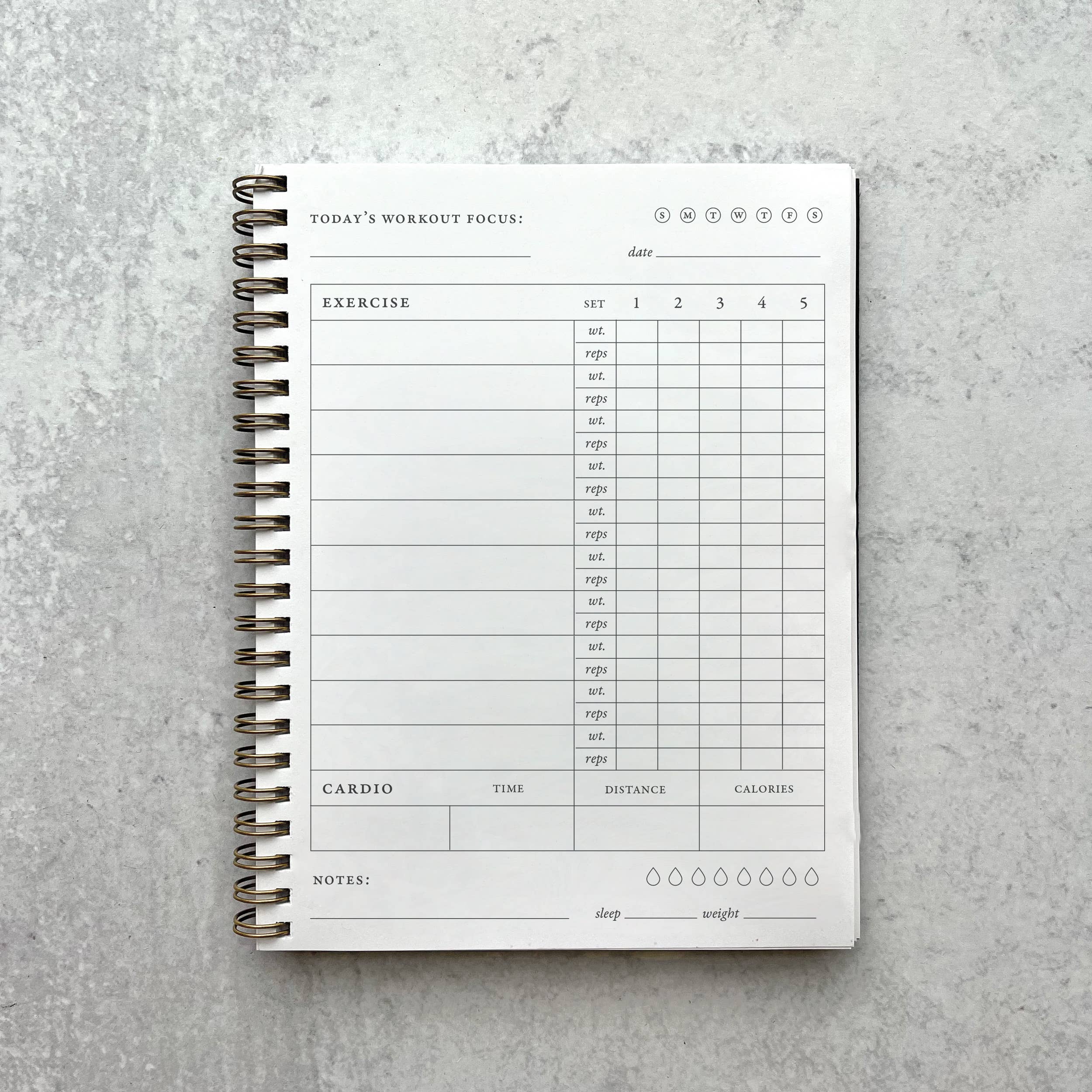 Wild Ink Press - Wholesale Journal/Diary - Fitness Journal1