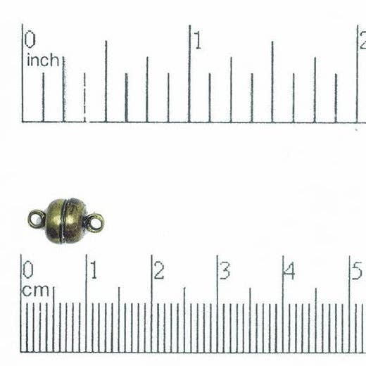 11mm x 6mm Oval Magnetic Clasp Sold by the Piece - CL/MC11 for wholesale by Continental Beads