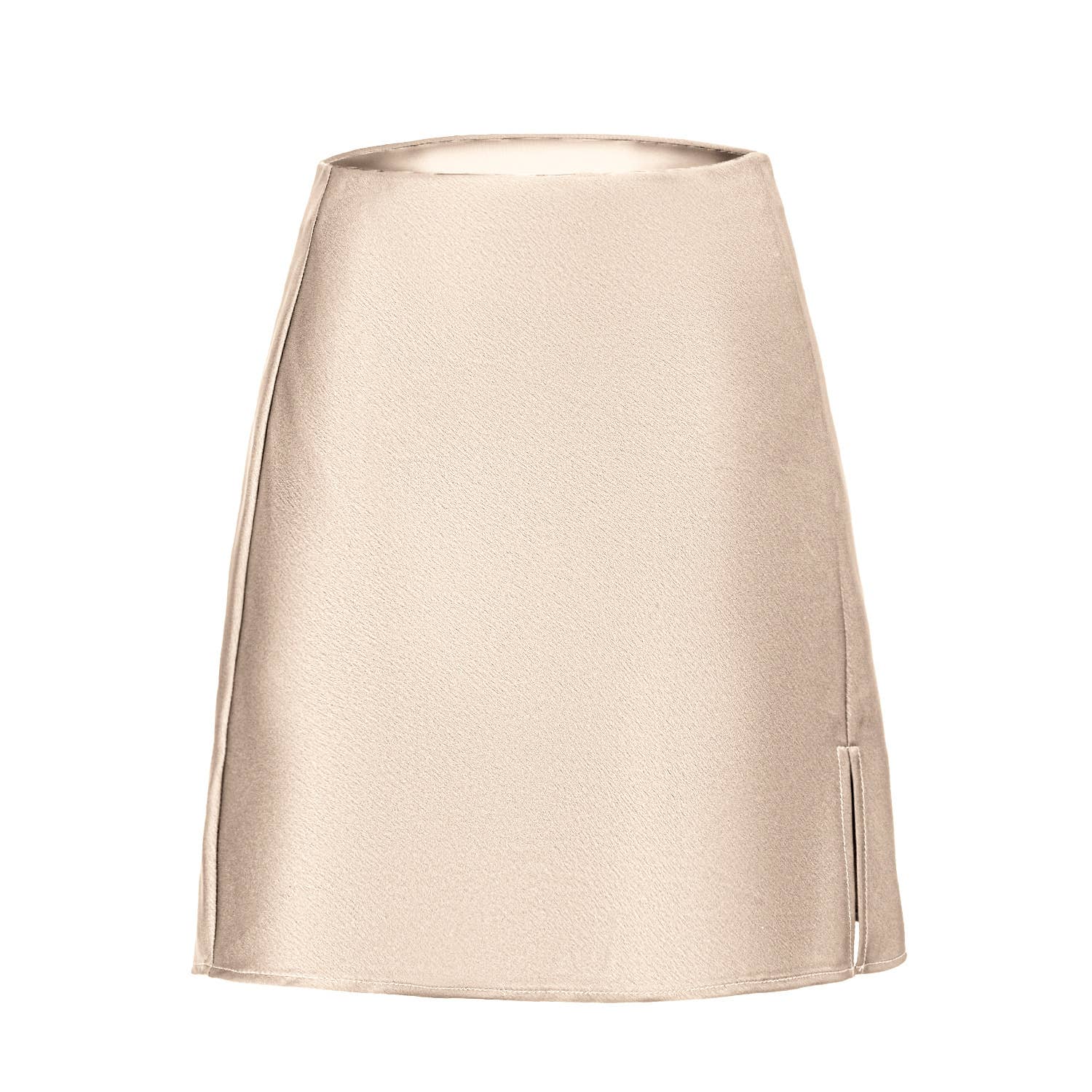 HIDDENBRAND - Wholesale Skirt - Women's - Satin Slit High-Waisted Elasticated Sexy A-Line Skirt3
