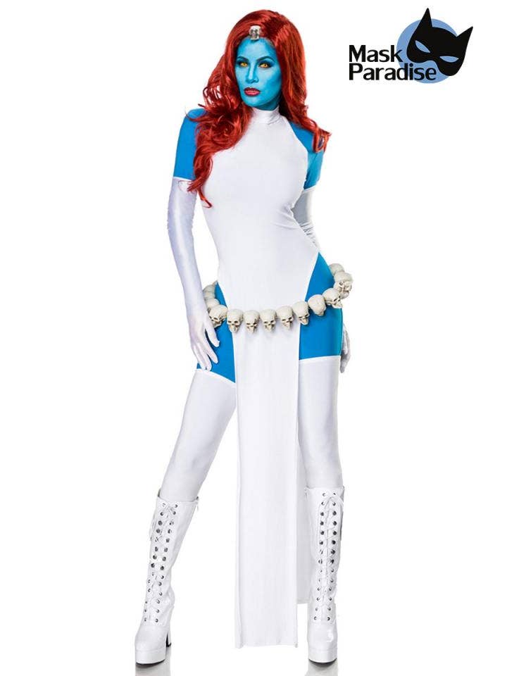White blue Mystical Fighter Women's Cosplay Costume for wholesale on Faire4