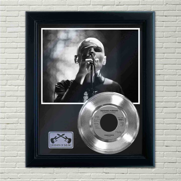 Gold Record Outlet – wholesale Wall Accent – Smashing Pumpkins "Rhinoceros" Framed Record Display1