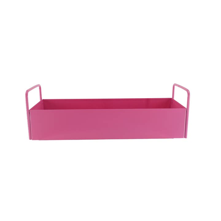 Housevitamin bv - Wholesale Decorative Tray - Tray - Metal - Pink - 41,5x15,5x13cm