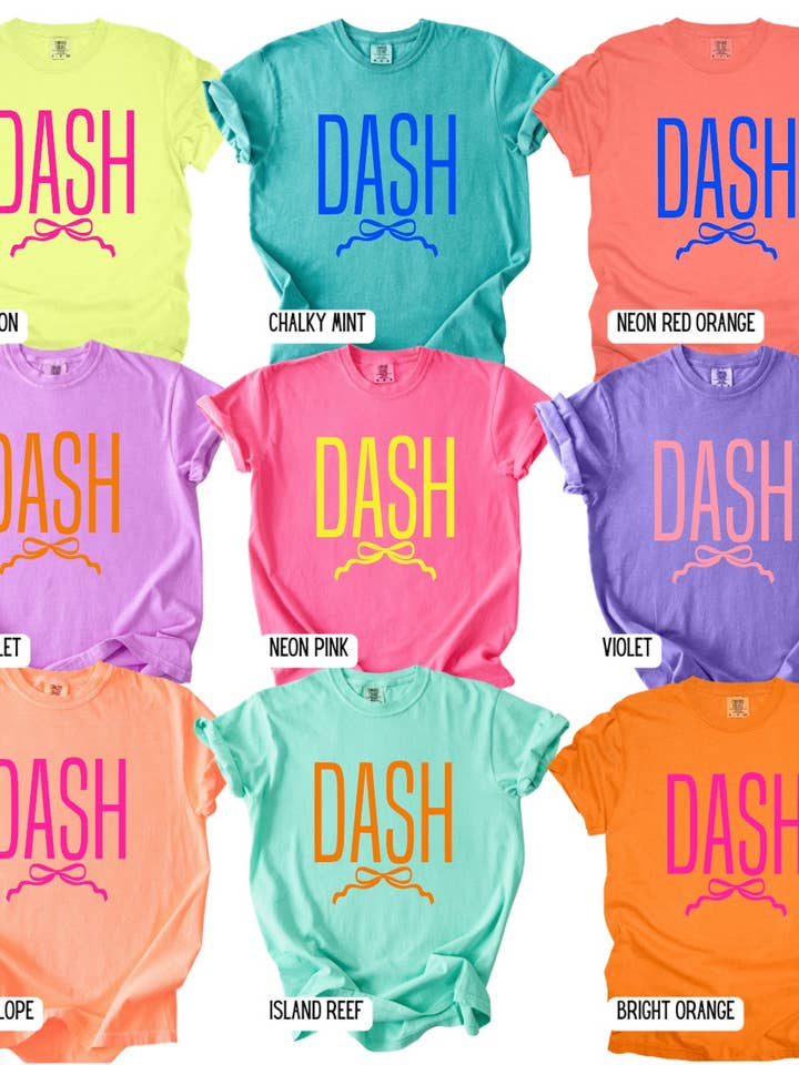 Neon Custom Bottom Bow Puff for wholesale by Dash Forward Wholesale