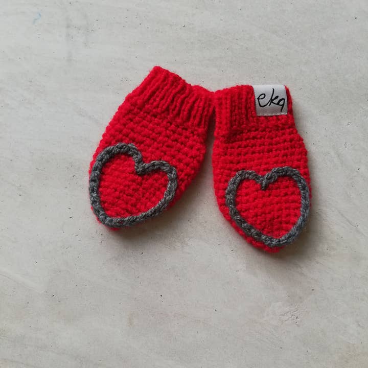 EKA – wholesale Mittens – Child – New Born Baby Heart Mittens18