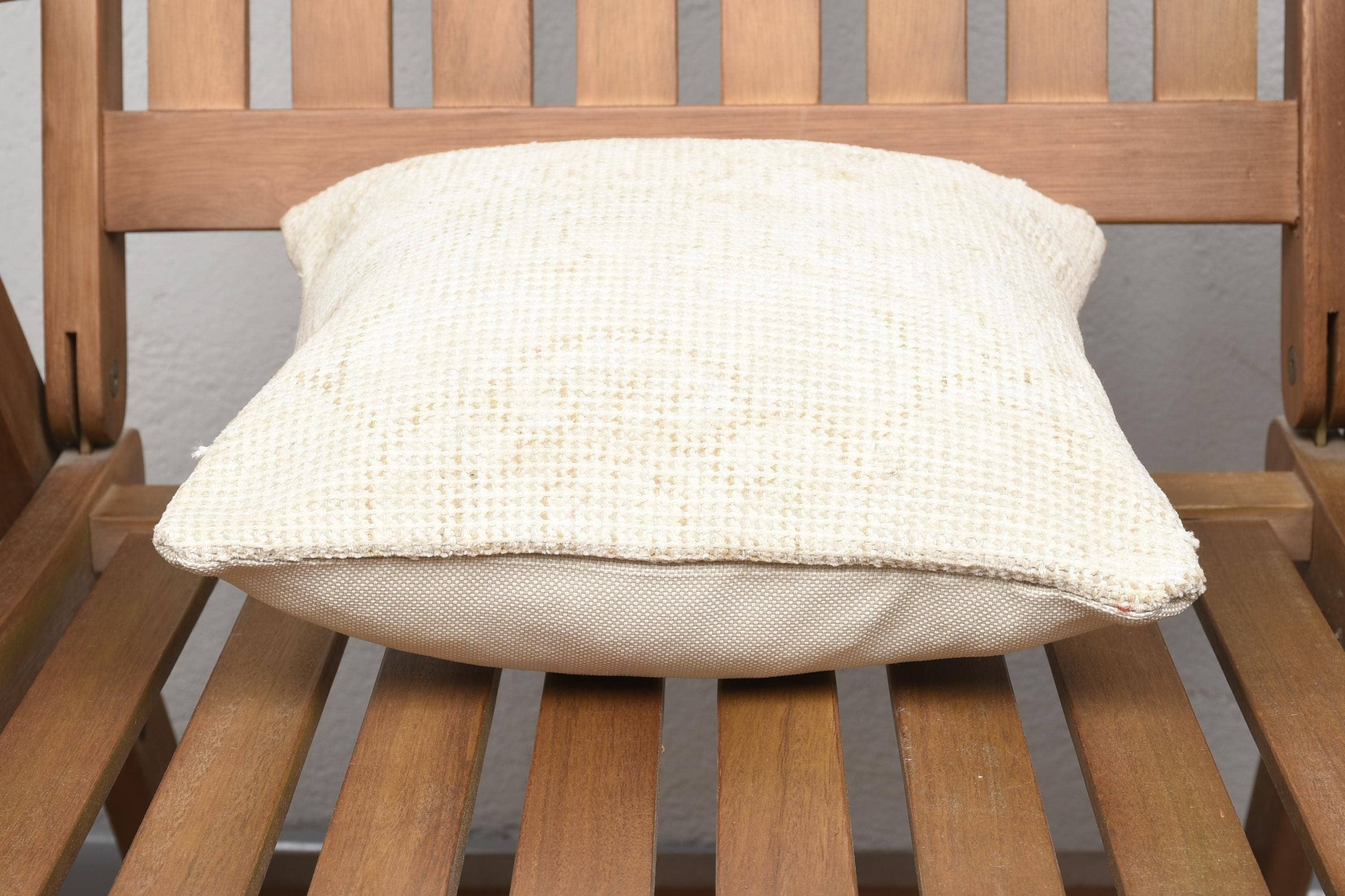 The Loom Wholesale - Wholesale Throw Pillow Cover - Beige and White Turkish Kilim Pillow in Vintage Style,...4