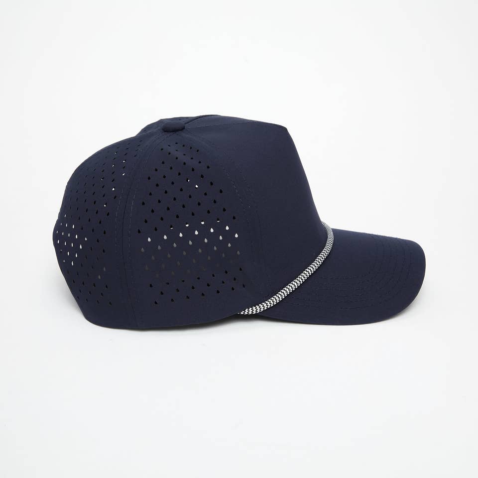 Funky Junque - Wholesale Baseball Cap - Men's - Blank Laser Cut Golf Rope Cap - Navy2