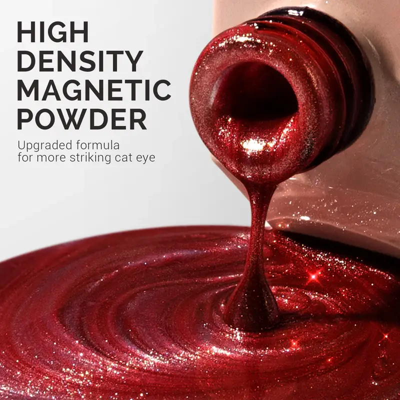 MELODYSUSIE – wholesale Nail polish – Jeweliver Cat Eye Gel Nail Polish Blood Red C31091