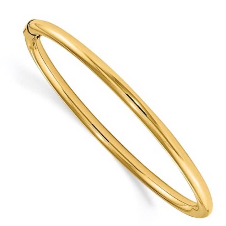 HoopLa - Wholesale Bangle Bracelet - Sofia-Hinge Bangle 14K Gold Stainless Steel Waterproof11