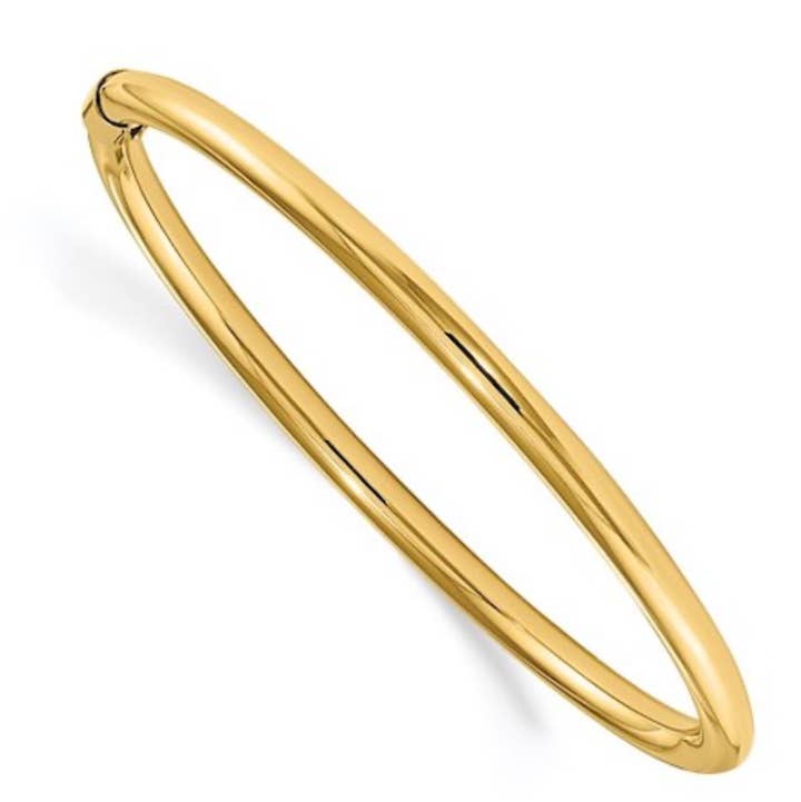 HoopLa - Wholesale Bangle Bracelet - Sofia-Hinge Bangle 14K Gold Stainless Steel Waterproof11