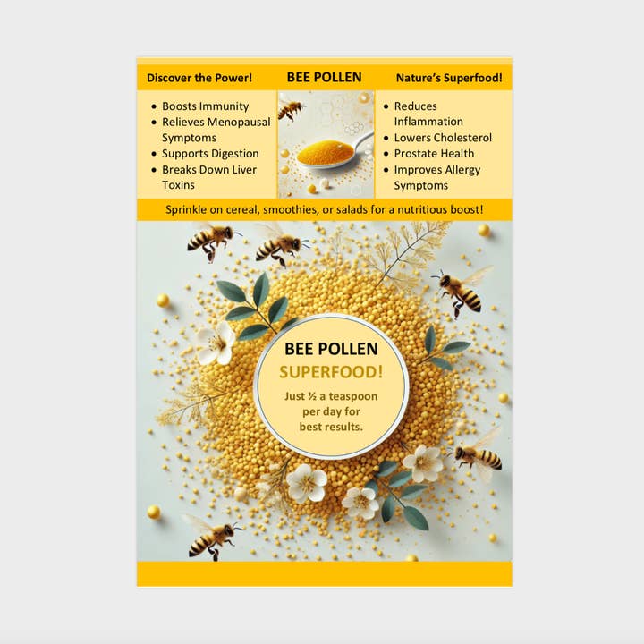 Pólen de Abeja - Cartel Promocional para venta al por mayor de Pollen Sisters