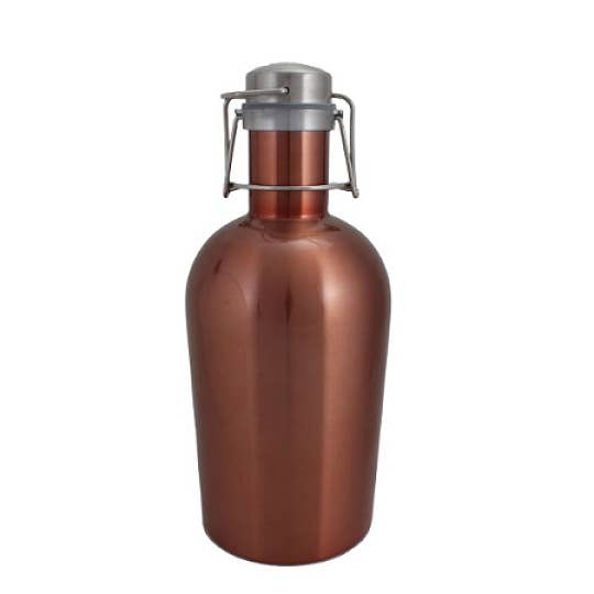 Vino2Go/Thermo-Steel - Wholesale Growler - 64 Oz. Stainless Steel Beer Growler
