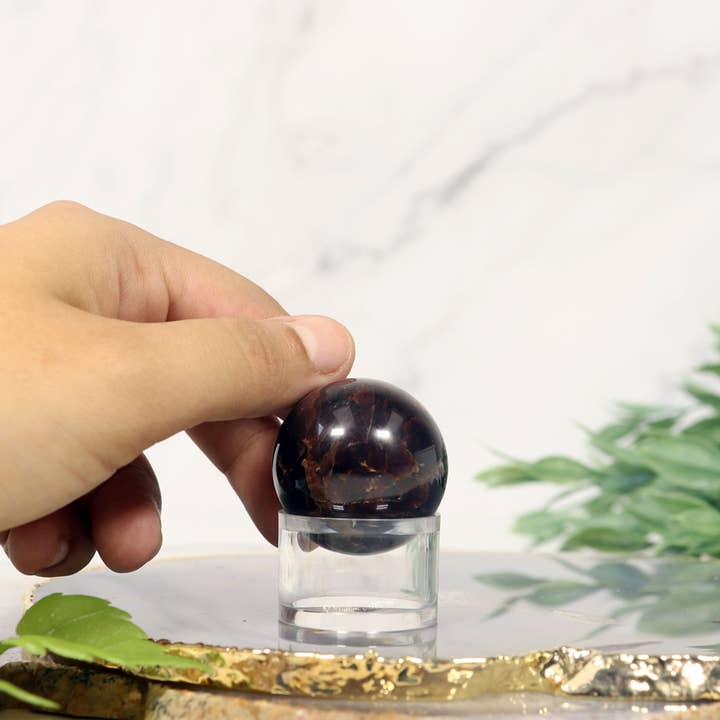 Natures Artifacts Inc – wholesale Spiritual stone/crystal – Star Garnet Sphere | Star Garnet Gemstone5