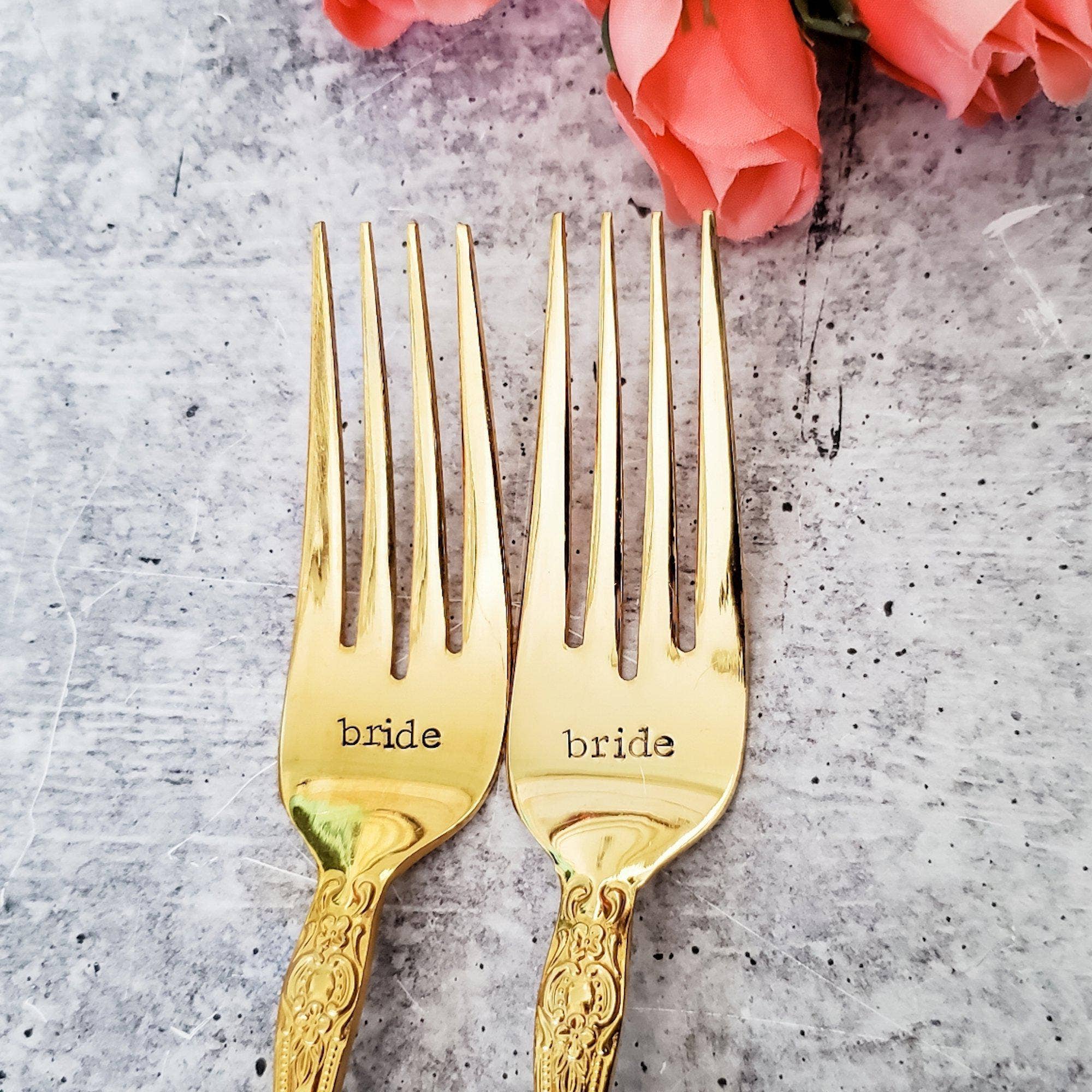 Salt and Sparkle - Wholesale Table Fork - Gold or Silver Vintage Wedding Forks3