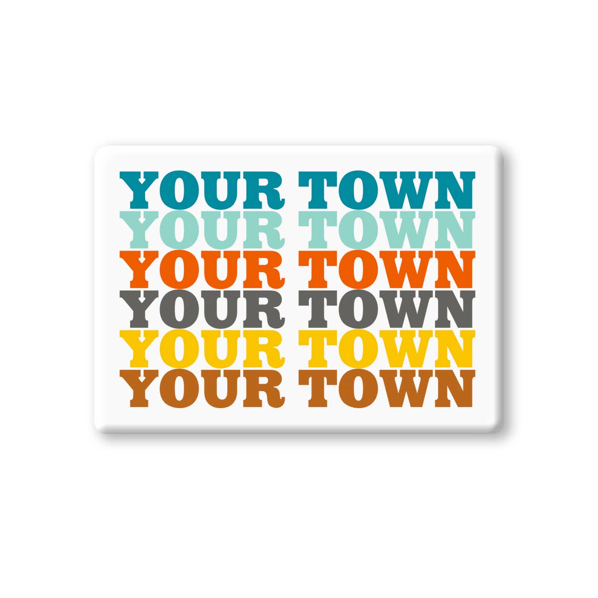 Rock Scissor Paper – Íman por atacado – Ímã de cerâmica personalizado com nome de cidade - padrão repetido Supergraphics5